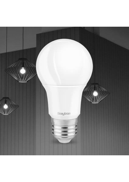BA13-01420-BRAYTRON 14W 3000K Sarı Işık E27 A65 LED Ampul 3 LÜ PAKET