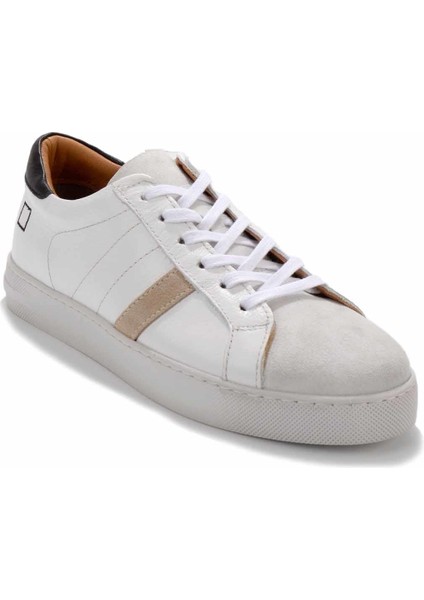 Beyaz Siyah Leather Erkek Sneaker E01585200703