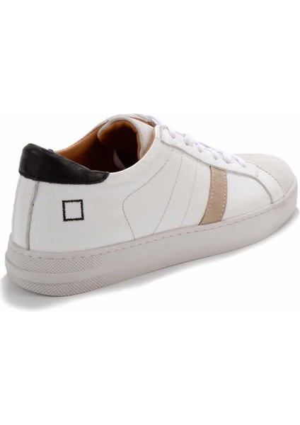 Beyaz Siyah Leather Erkek Sneaker E01585200703