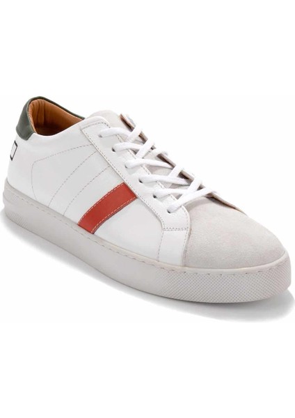 Beyaz Yeşil Leather Erkek Sneaker E01585200703