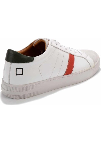 Beyaz Yeşil Leather Erkek Sneaker E01585200703