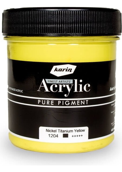 : Artist Akrilik Boya : 400 ml : 1204 Nıckel Tıtanıum Yellow