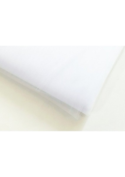 En Sabit 3 x 1 mt Beyaz Kristal Tül Bohça Çeyiz Süsleme Tülü