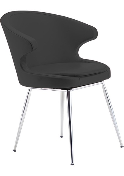 Sandalyecafesi Dali Metal Ayak Poliüretan Sünger Deri Kumaş Rahat Sandalye