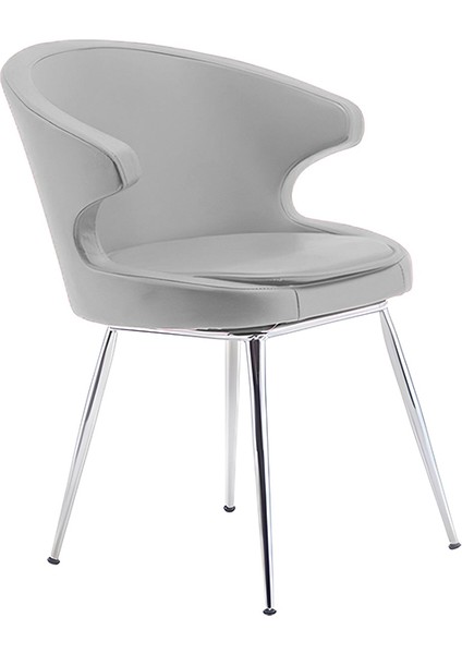 Sandalyecafesi Dali Metal Ayak Poliüretan Sünger Deri Kumaş Rahat Sandalye