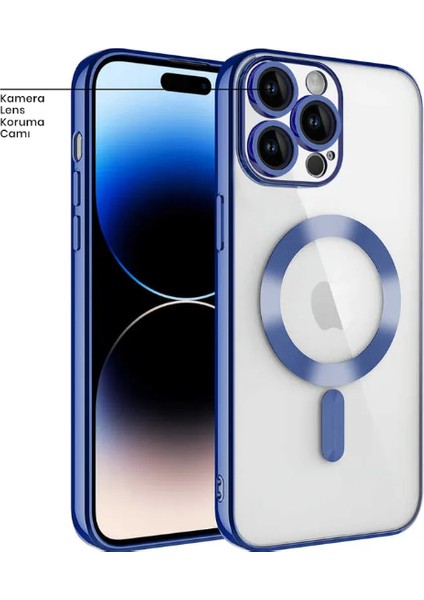 Iphone 14 Pro Max Magsafe Glint Silikon Kılıf (Kablosuz Şarj Destekli)