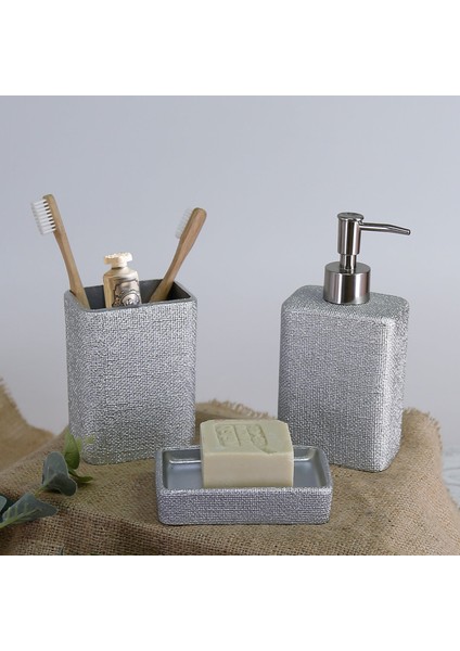 Linen Katı Sabunluk Gümüş modelleri