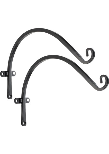 2pcs Demir Asma Braket Bitki Sepeti Fener Kancası Kapı Açık Dekor Siyah (Yurt Dışından) fiyatları