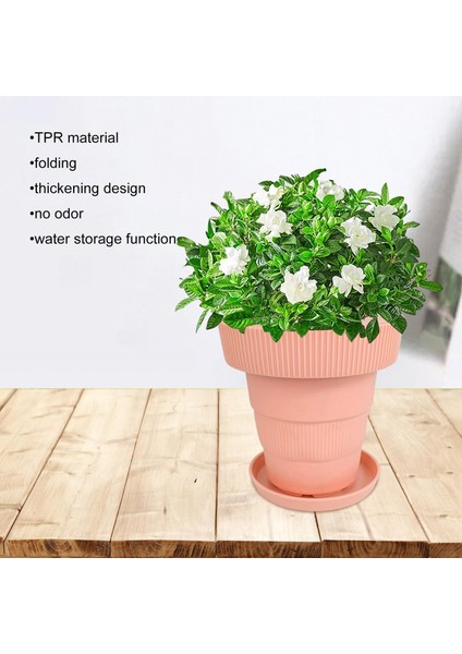 Tpr Bitki Kapları Çiçek Etli Bitkiler Katlanır Nefes Alabilen Tencere Dekoru Pembe (Yurt Dışından) indirimleri