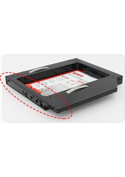 12.7mm Alüminyum Iıı HDD /ssd Muhafaza Evrensel Dizüstü Bilgisayar CD / (Yurt Dışından)