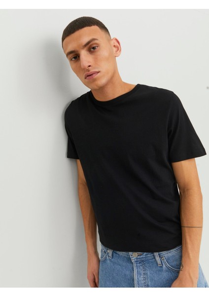 Slim Fit Siyah Erkek T-Shirt 12156101 fırsatları