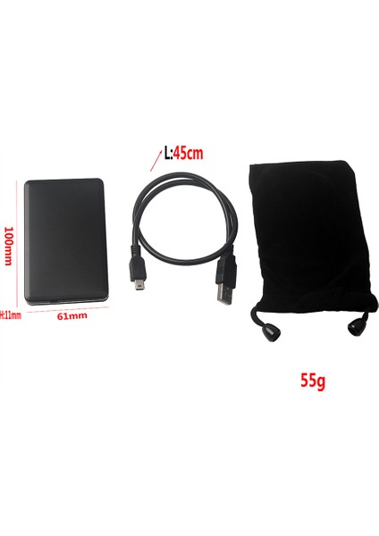 Mini Harici HDD Muhafaza - USB 2..8inch 40PIN (Yurt Dışından) fırsatları