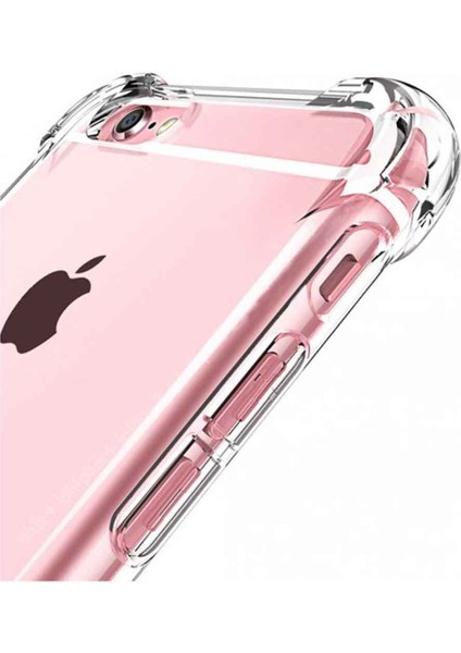 Apple iPhone 6 Plus Shock Absorbing Darbe Emicili Şeffaf Silikon Kılıf