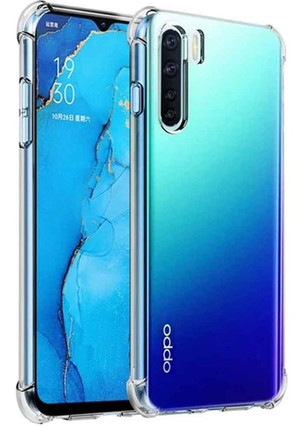 Oppo A91 Shock Absorbing Darbe Emicili Şeffaf Silikon Kılıf
