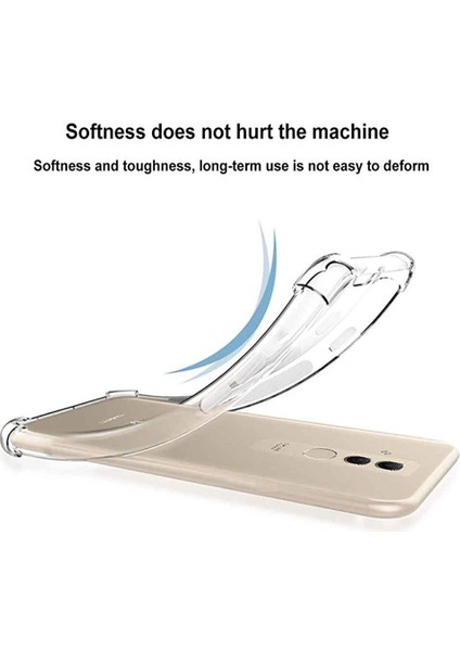 Huawei Mate 20 Lite Shock Absorbing Darbe Emicili Şeffaf Silikon Kılıf modelleri