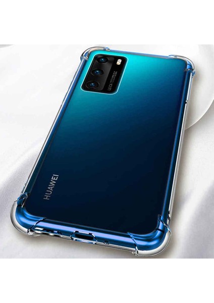 Huawei P40 Shock Absorbing Darbe Emicili Şeffaf Silikon Kılıf fiyatları