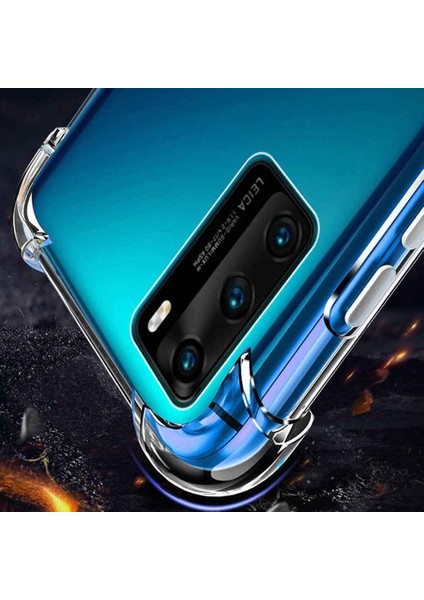 Huawei P40 Shock Absorbing Darbe Emicili Şeffaf Silikon Kılıf indirimleri