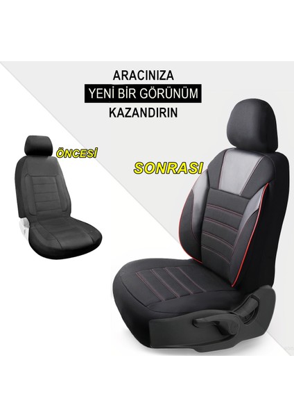 Audi Q2 Oto Koltuk Kılıfı Seti Simple