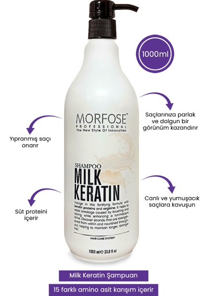 Keratin Sütü Şampuanı 1000 Ml