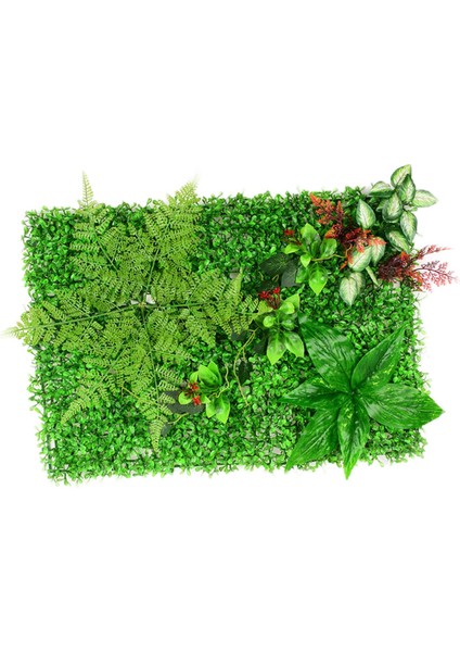 Yeşil Yapay Bitkiler Duvar Simülasyonu 40 x 60 x 0.5cm. (Yurt Dışından)