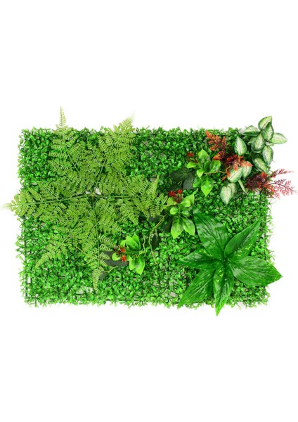Yeşil Yapay Bitkiler Duvar Simülasyonu 40 x 60 x 0.5cm. (Yurt Dışından)