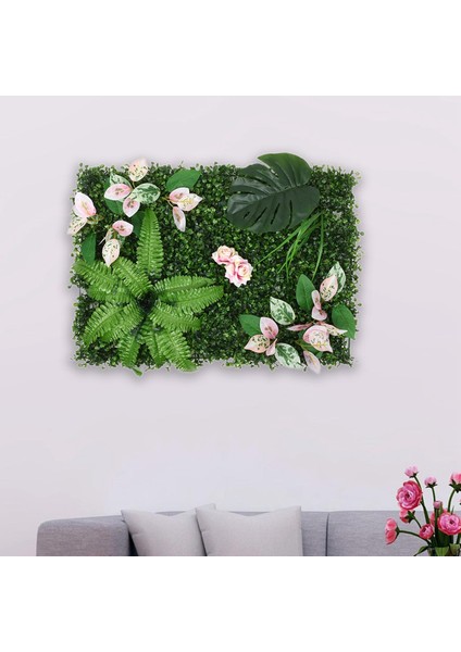 Duvar Dekorasyonu Bahçe İçin Yapay Çim Yaprakları 40 x 60 x 0.5 cm. (Yurt Dışından) modelleri