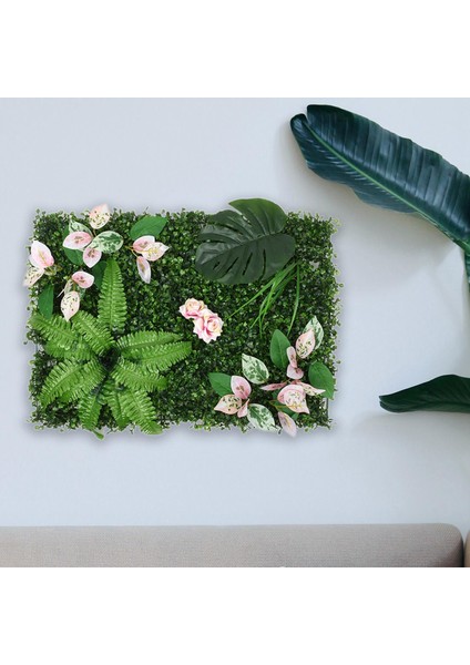 Duvar Dekorasyonu Bahçe İçin Yapay Çim Yaprakları 40 x 60 x 0.5 cm. (Yurt Dışından) indirimleri