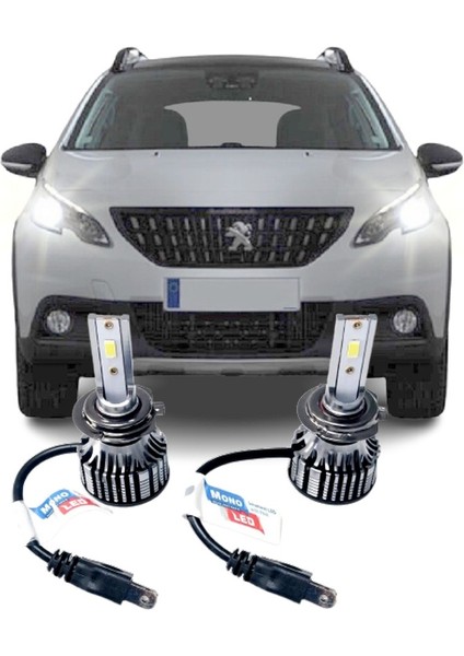 Peugeot 2008 LED Kısa Far Ampulü Mono H7