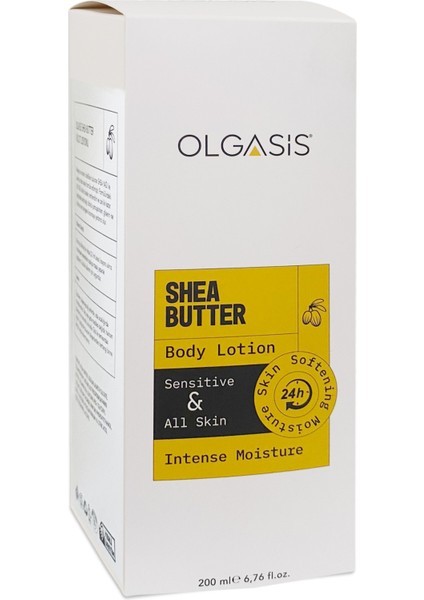 Shea Butter Body Lotıon 200 ml Shea Butter Vücut Losyonu Besleyici Onarıcı Shea Yağı Vücut Kremi