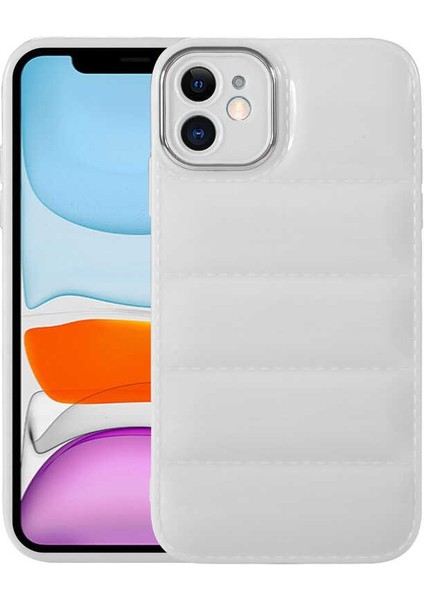 Apple iPhone 12 Kılıf Kamera Korumalı Parlak Airbag'li Zore Galya Kapak