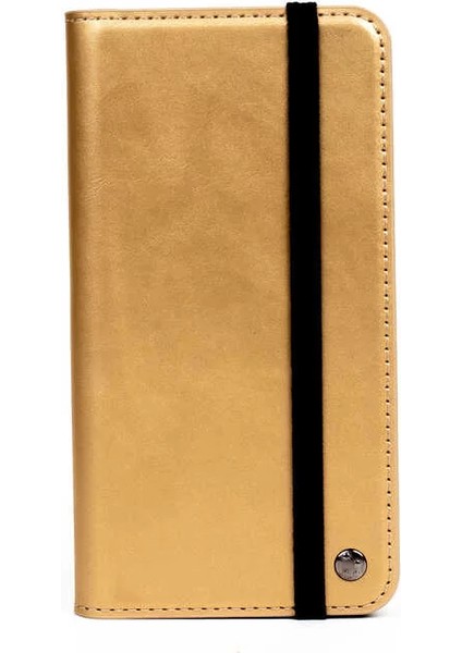 Apple iPhone 12 Kılıf Multi Cüzdan Kılıf Gold Telefon Kılıfı