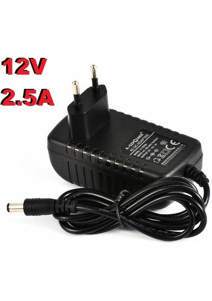 Uydu Modem Şerit LED Let Adaptörü 2.5 Amper 12 Volt 30W - 12V 2.5AH 12 Volt 2.5 Amper Şarj Şarz 12V2.5A