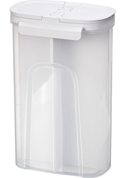 Güzel Gıda Konteyneri 4-Izgara Bölücü Tahıl Tenekeleri Pirinç Dağıtıcı Organizatör Beyaz (Yurt Dışından)