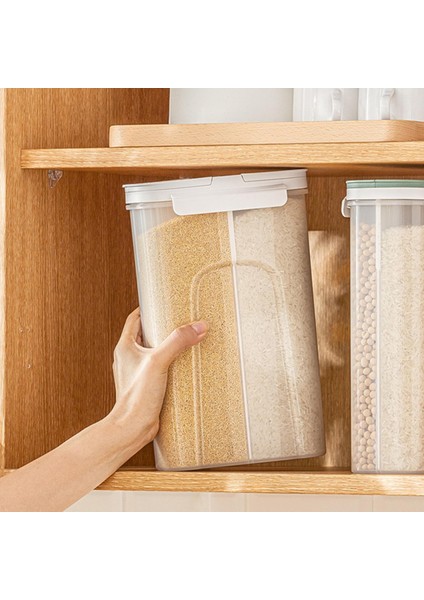 Güzel Gıda Konteyneri 4-Izgara Bölücü Tahıl Tenekeleri Pirinç Dağıtıcı Organizatör Beyaz (Yurt Dışından) modelleri