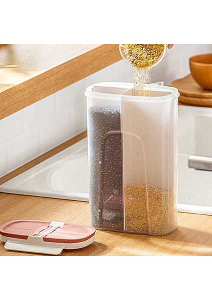 Petsola Gıda Konteyneri 4-Izgara Bölücü Tahıl Tenekeleri Pirinç Dağıtıcı Organizatör Kırmızı (Yurt Dışından) modelleri