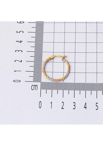 2,5 cm Çaplı 14 Ayar Top Altınlı Halka Küpe indirimleri