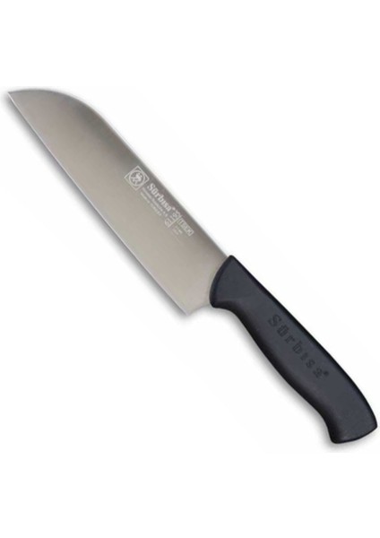 Santoku Şef Bıçağı, 19 Cm, Siyah, 61195