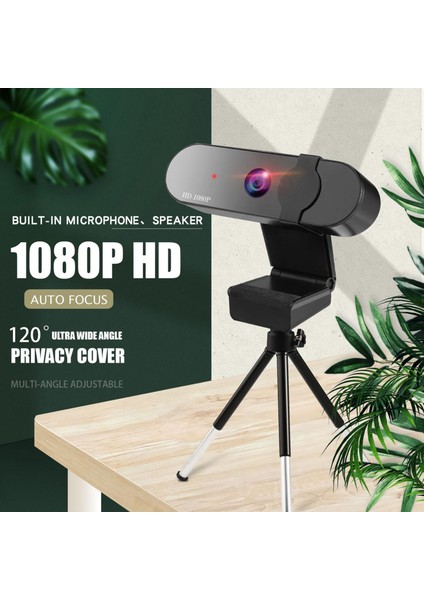 Webcam Auto Focus USB 2.0 Pc Monitör Dizüstü Bilgisayar Kayıt 1k (Yurt Dışından)