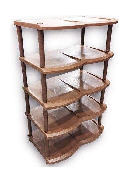 Ayakkabılık 5'li Kahverengi