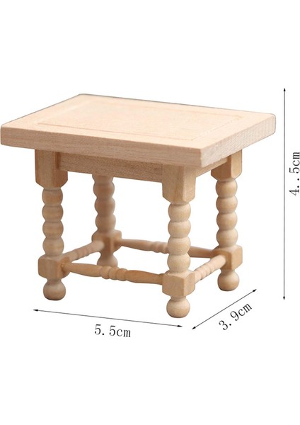 1:12 Dollhouse Masa Sandalyeleri Mutfak Yemek Odası Için Minyatür Sahne Modeli (Yurt Dışından) fırsatları