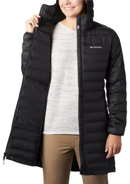 Lake 22 Kadın Kaz Tüyü Uzun Siyah Mont modelleri