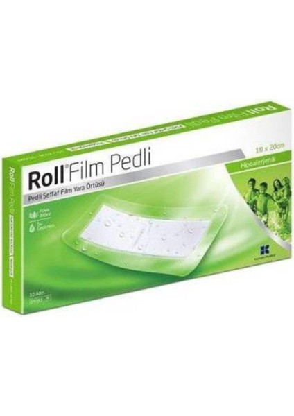 Film Pedli 10X20 - Steril - Su Geçirmez - Sargı- Hipoalerjenik 1 Adet