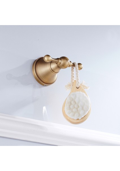 Modern Antika Pirinç Şapka Kanca Giysisi Askı Banyo Çift (Yurt Dışından) fiyatları