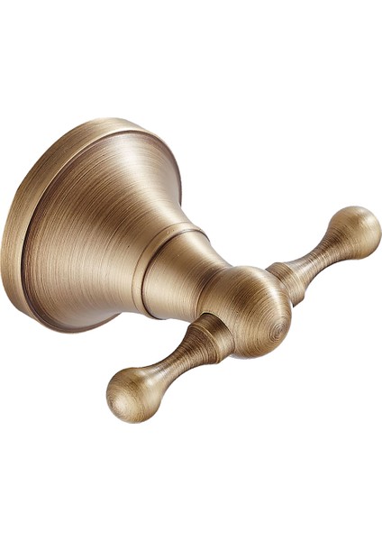 Modern Antika Pirinç Şapka Kanca Giysisi Askı Banyo Çift (Yurt Dışından) fırsatları