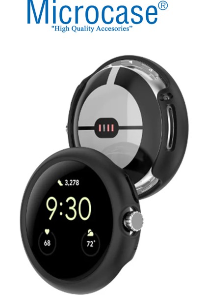 Google Pixel Watch Önü Açık Sert Plastik Kılıf - AL3172 modelleri