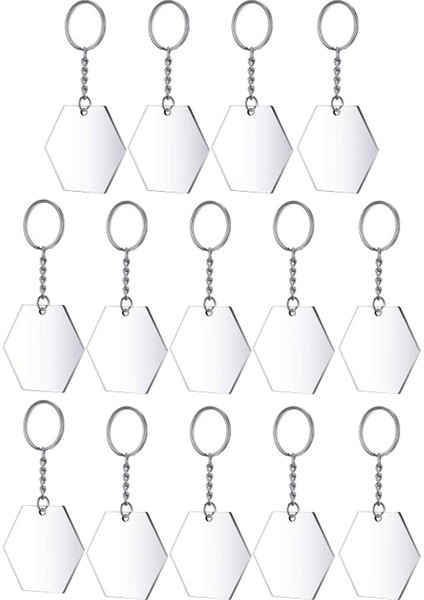 24X Altıgen Akrilik Anahtar Zincirleri (Yurt Dışından) fiyatları