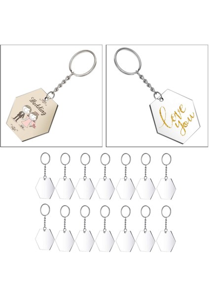 24X Altıgen Akrilik Anahtar Zincirleri (Yurt Dışından) indirimleri