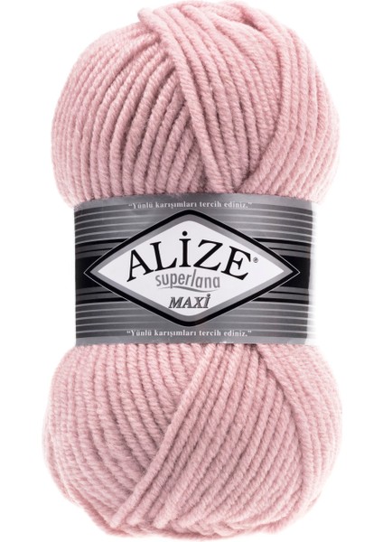 5 Adet Alize Süperlana Maxi 161 El Örgü Ipi 100 Gr.