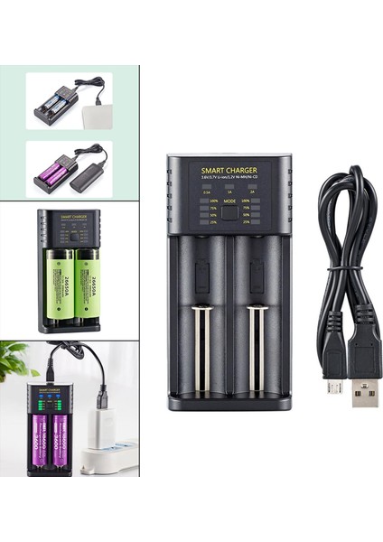 Akıllı Pil Şarj Cihazı Evrenselımr Nı-Mhnı-Cd 14500 14650 (Yurt Dışından) fırsatları