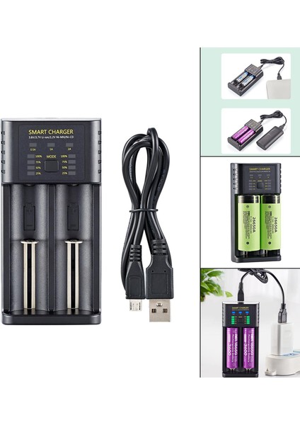 Akıllı Pil Şarj Cihazı Evrenselımr Nı-Mhnı-Cd 14500 14650 (Yurt Dışından) indirimleri